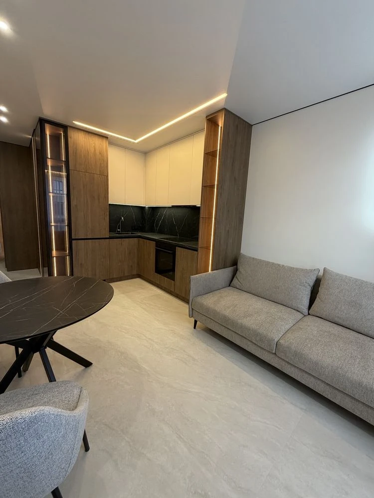 Sale - 2-room apartment with new renovation in Central-2 residential complex, storage room