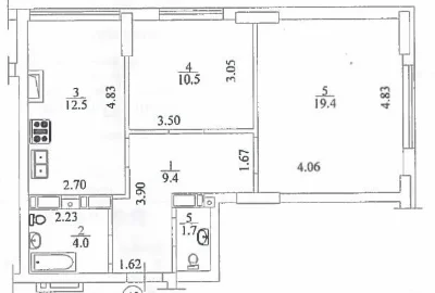 Owner 2-room apartment in the "Irpin City" complex (New York) for sale