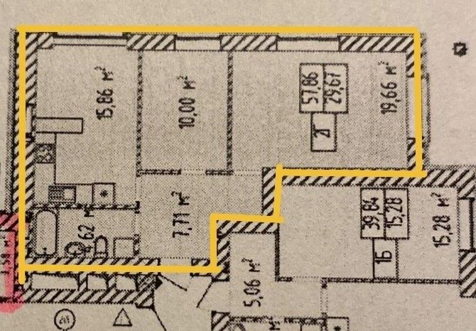 Two-bedroom apartment in the center of Irpin
