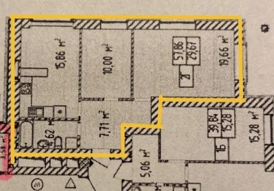 Two-bedroom apartment in the center of Irpin