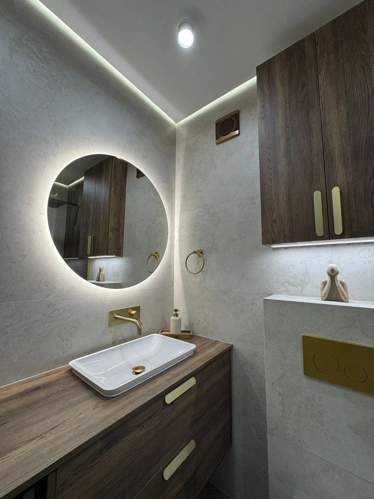 1-room apartment with renovation, 39 sq m, in the center – heated floor, 13/14 floor
