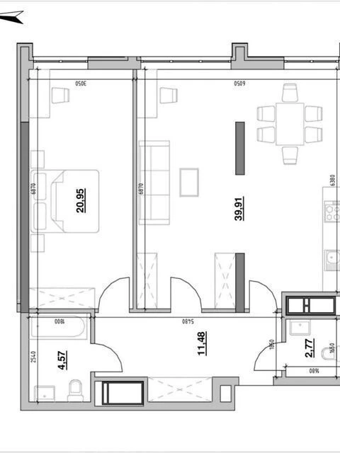 Продаж 2к квартири 80 кв. м на шосе Залізничне 45А • ID 3470