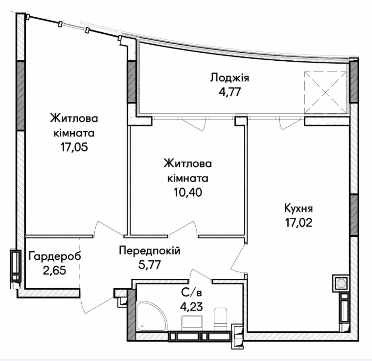 Buy apartment in new building under the Yeoselya program, Irpin near