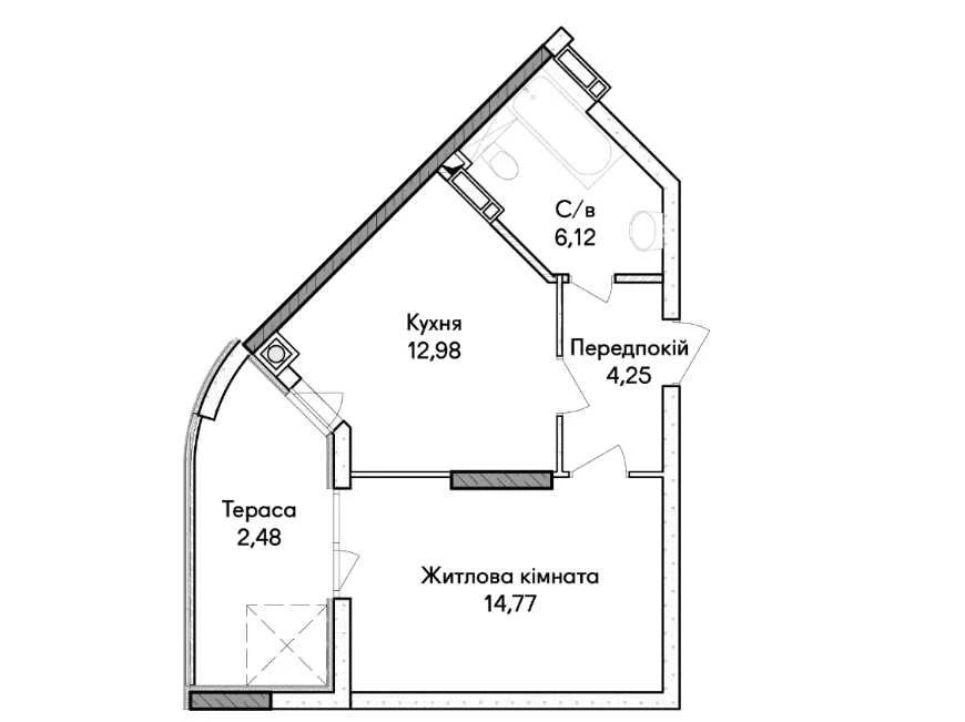 1-bedroom apartment on Koblyanskoho Street! "Synergy" Business Class Complex
