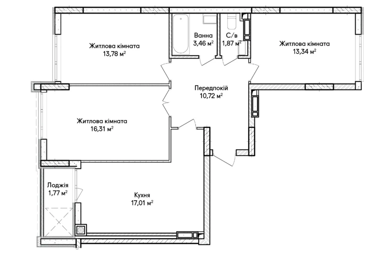 Synergy City | 3-bedroom apartment | SALE from developer |