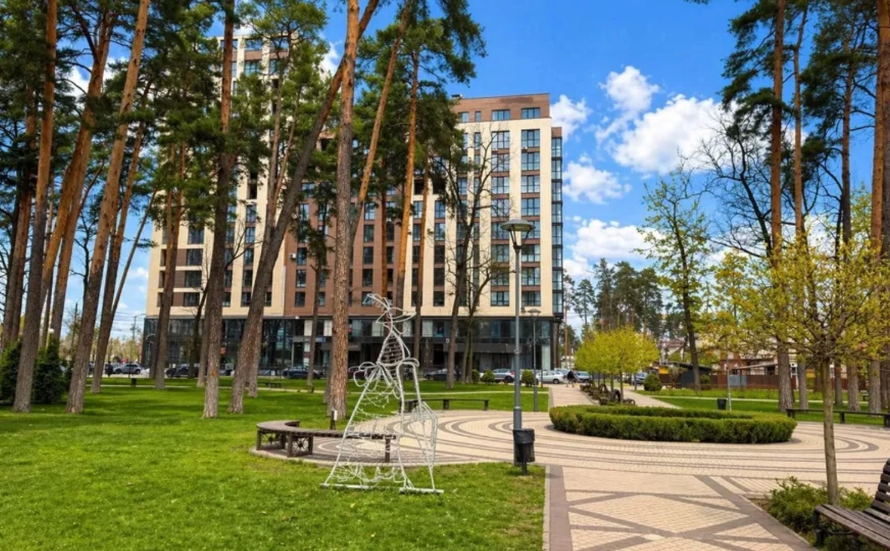 Apartment with a view, 2 rooms near the Pravyika Park, 66 sq m, Irpin, without furnishings