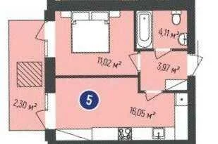 Sale of a 1-room apartment with an area of 37m2 in Irpin. Excellent price!