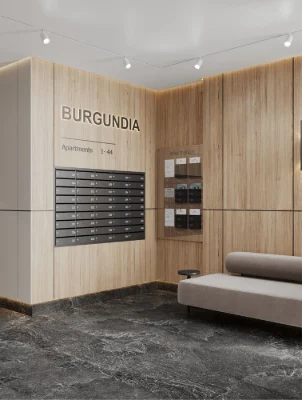 1-bedroom apartment, 33.87 m² in modern residential complex "Burgundiya 3"