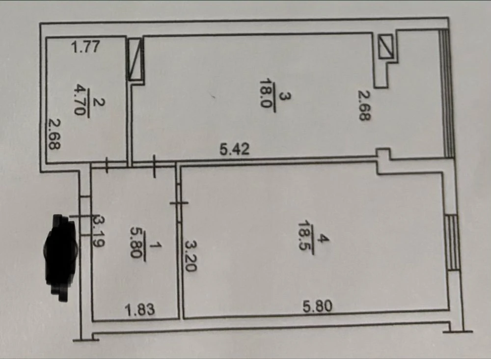 Taxes 2% - 2-room apartment - Ready-to-move-in! Government programs available.