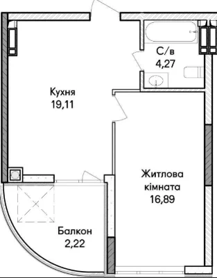 Інвестиція в новобудову 1-кімнатної квартири. Вигідна ціна. Ірпінь