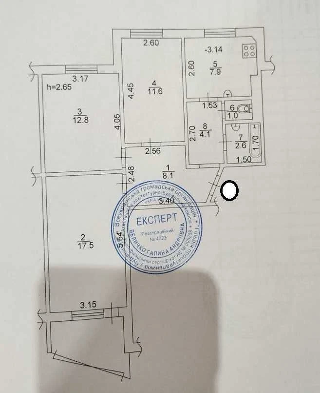 3 room apartment renovated in the city center, address: Soborna Street 107