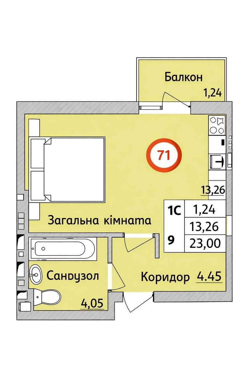ЖК Бургундія Ірпінь,Студія з балконом!ВІД Забудовника,без% Є