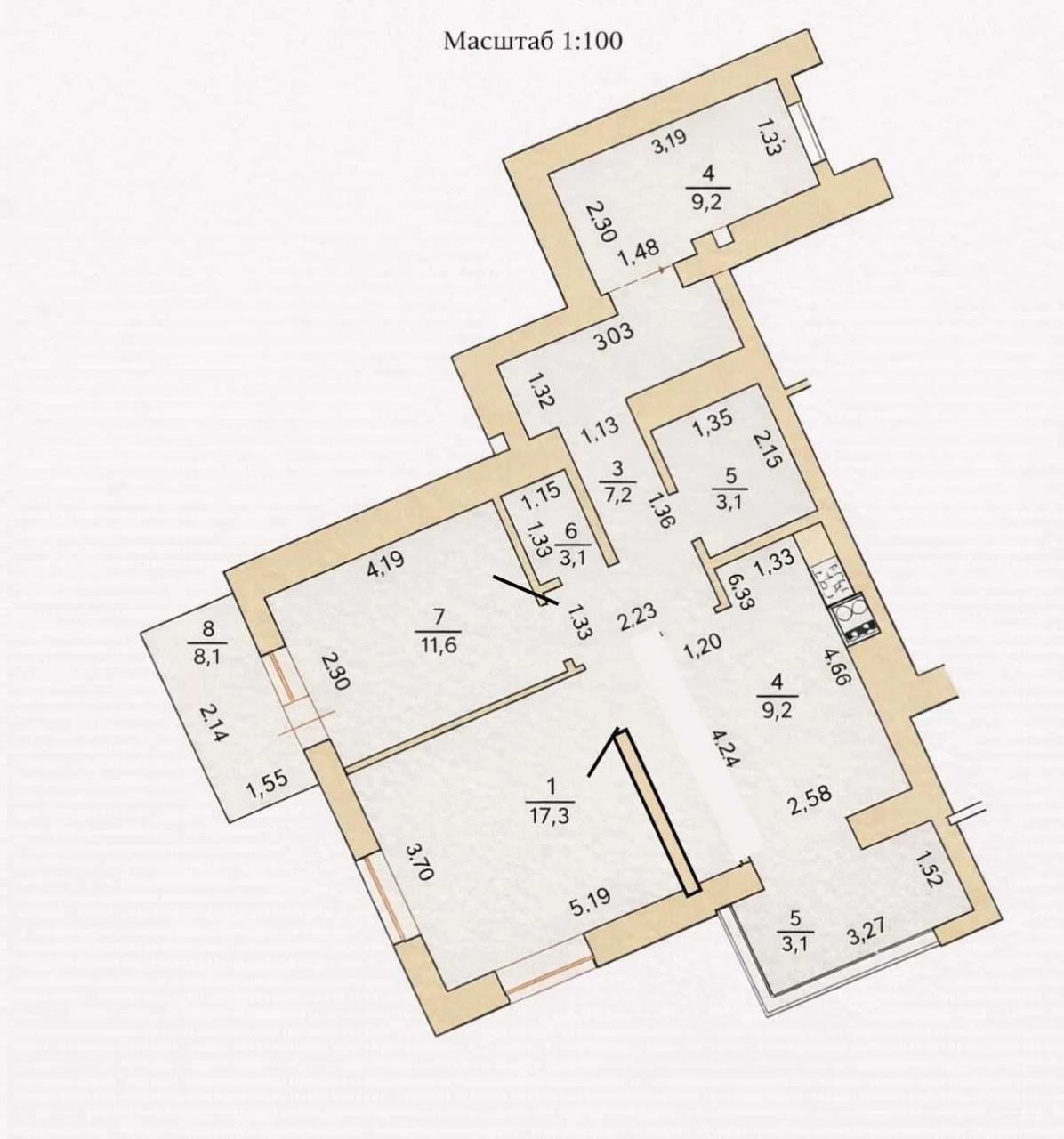 2-room apartment with designer renovation and furniture. Irpin!