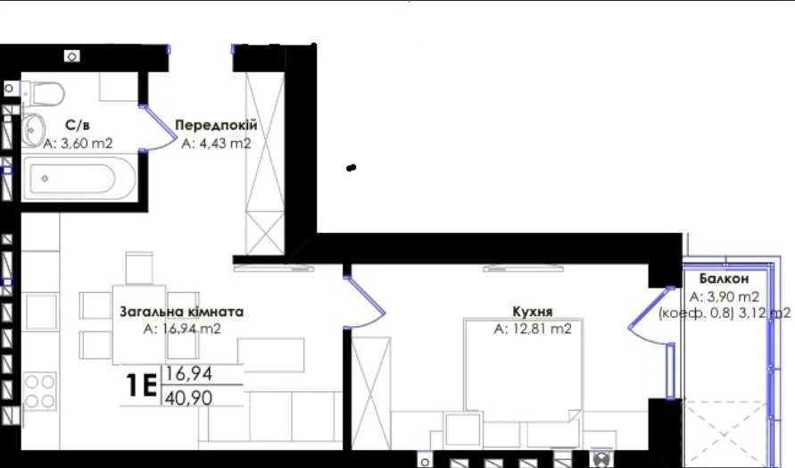 Investment-friendly 1-2 bedroom - Central Park, Irpin