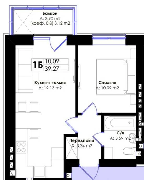 Investment-friendly 1-2 bedroom - Central Park, Irpin