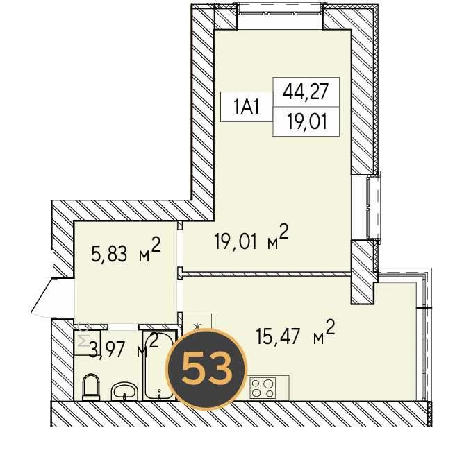 1-bedroom apartment for sale, Favoryt Premium, Irpin, єОселя 2%, 5
