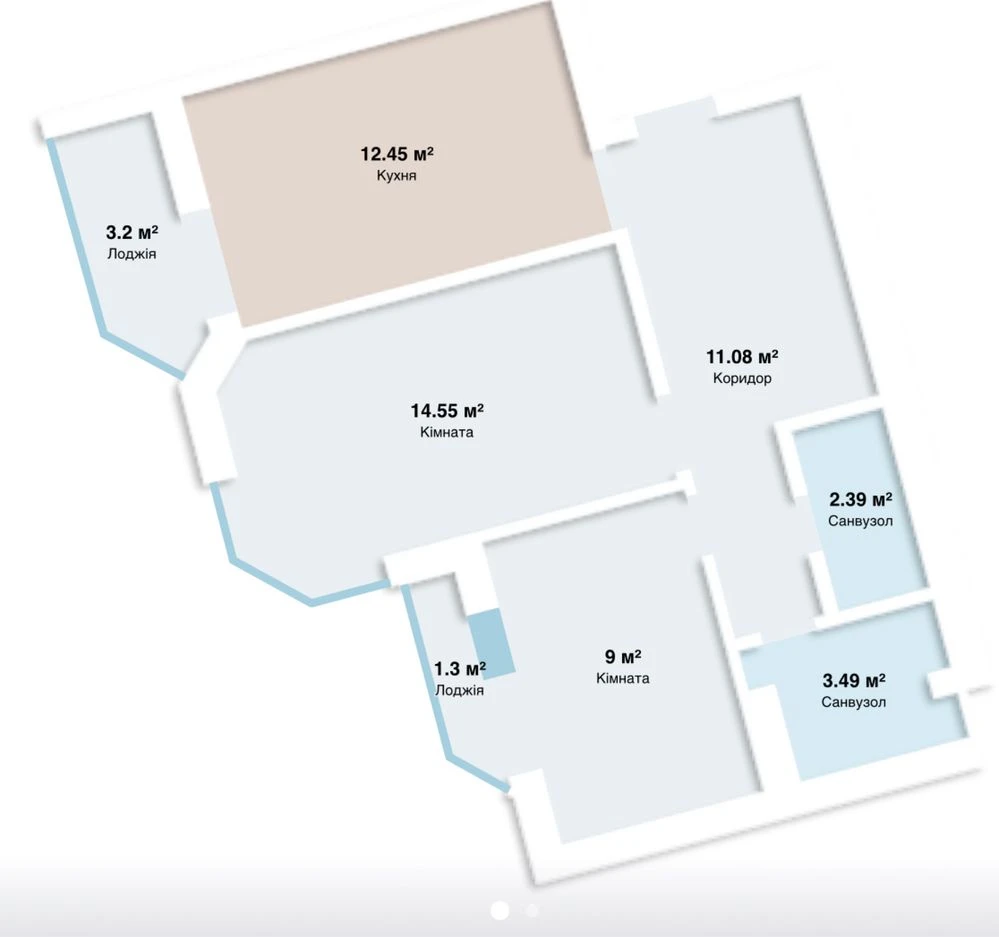 Продам 2к квартиру в Ірпені | 64 м² | готовий будинок | можн