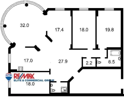 Without %. 5-room apartment in Zlatoustovsky residential complex 180 sq. m.