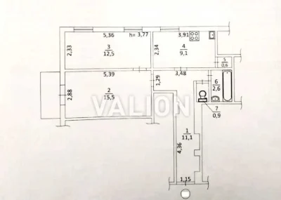 Sale of 2-room apartment 53.2 m², Bolshaya Zhytomyrskaya str