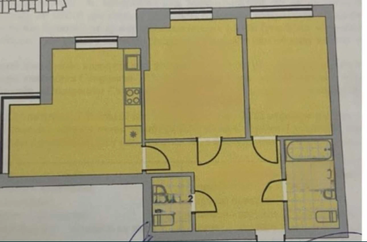 Apartment, 3 rooms, in ЖК Central 2 near the park
