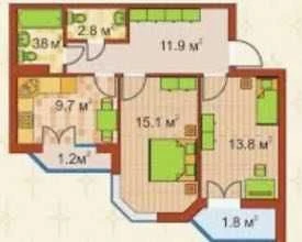 2-bedroom apartment for sale in Irpin, convenient access to Kyiv
