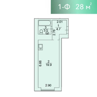 Great Smart Apartment at a Great Price! 28 sq m. District: University