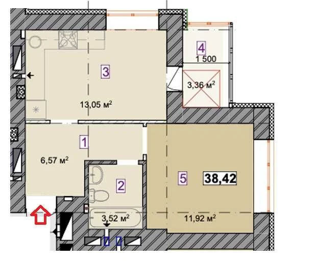 Продається однокімнатна квартира ЖК Молодість Ірпінь 48025$
