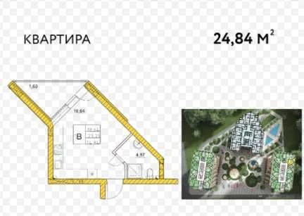 Продаж квартир-студії від забудовника | Вигідна ціна | Панор