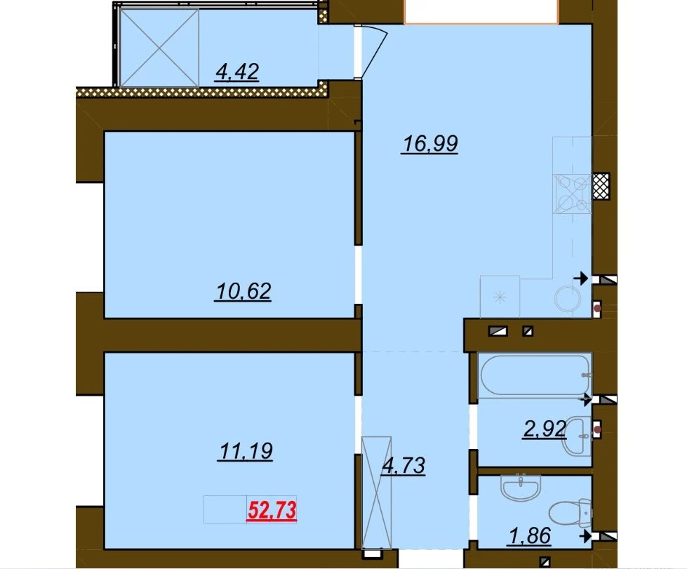 For Sale: 2-Bedroom Apartment in the "Molodist'" Residential Complex