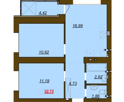 For Sale: 2-Bedroom Apartment in the "Molodist'" Residential Complex