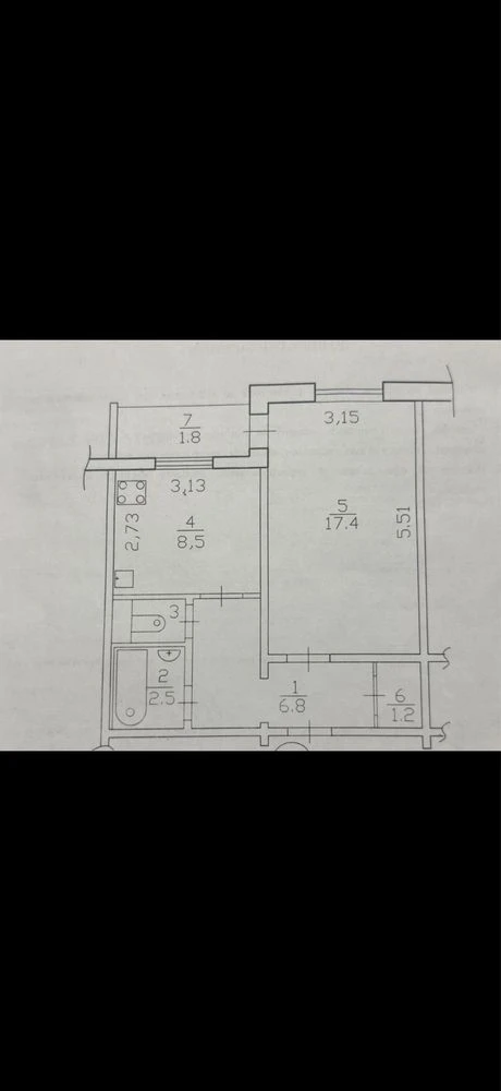 Продам  1 кімнатну квартиру в Славутичі.