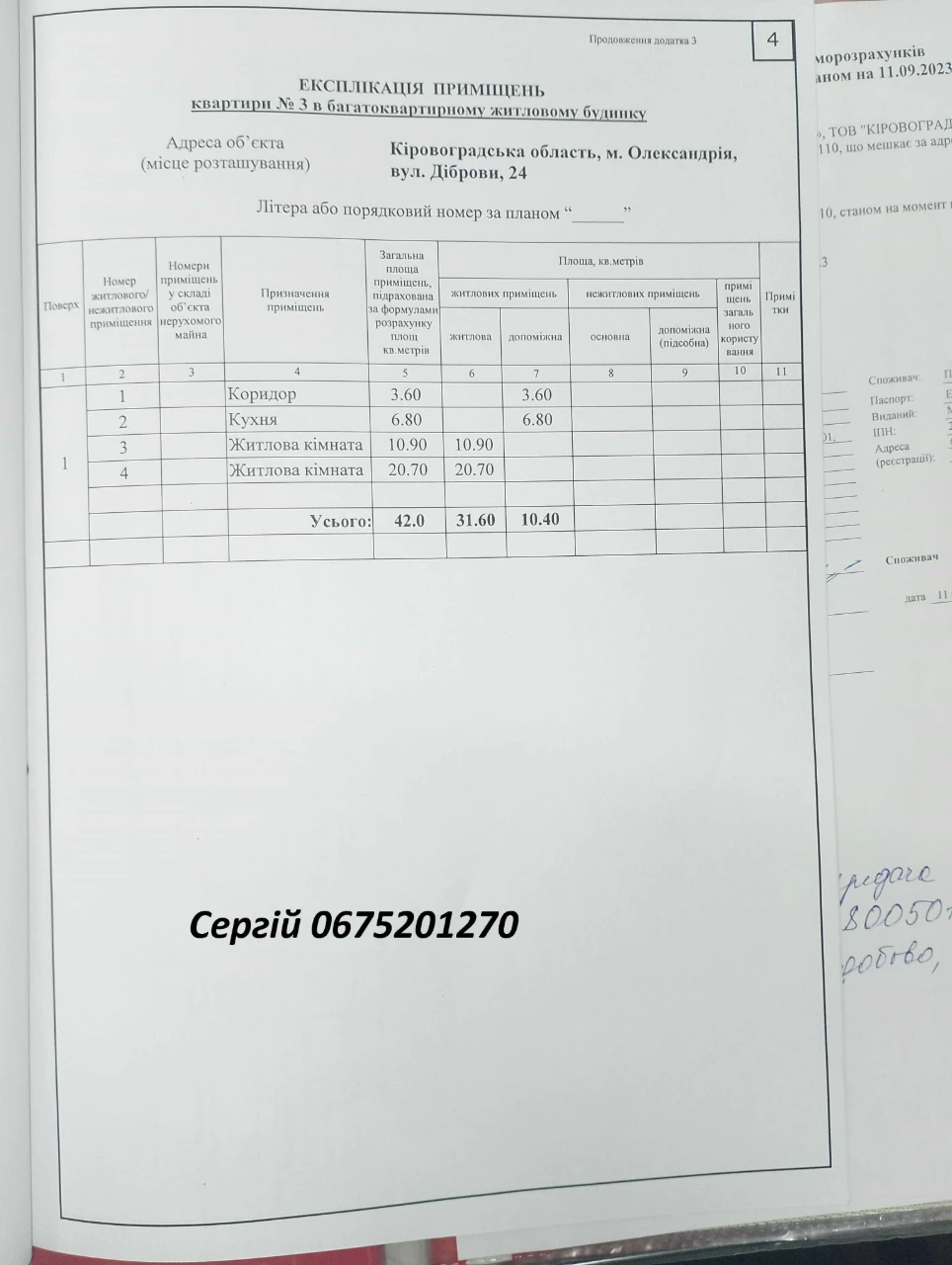 Продаж 2-кімнатної квартири / приміщення 42 м² з окремим вхо