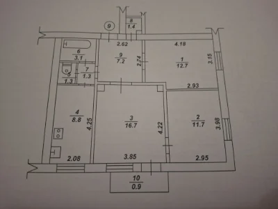 Продам 3-х кімнатну квартиру