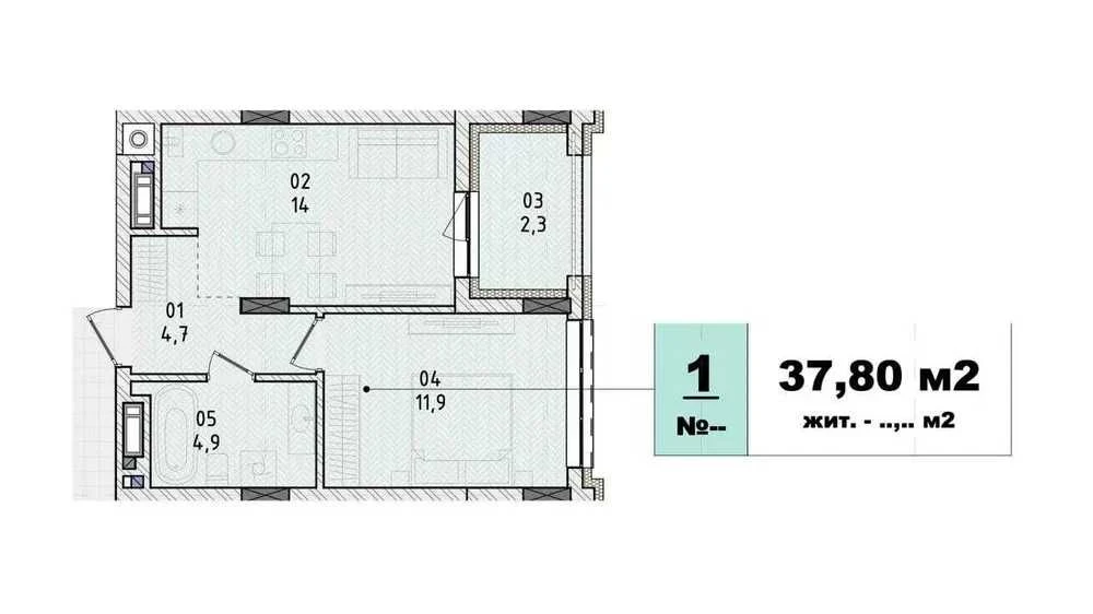 БЕЗ КОМІСІЇ продаж 1 кімнатна квартира 38м жк Art Deluxe/ Ар