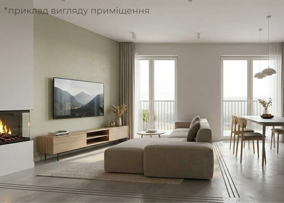 НОВА! 1-кімнатна квартира (єОселя) 36 м2 в Пустомитах (9 км від Львова)