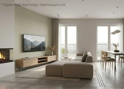 НОВА! 1-кімнатна квартира (єОселя) 36 м2 в Пустомитах (9 км від Львова)