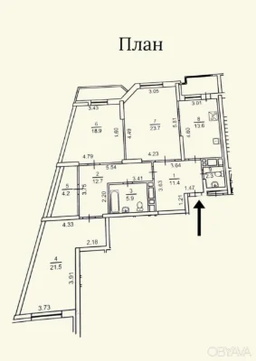 3-комнатная квартира, 120 кв.