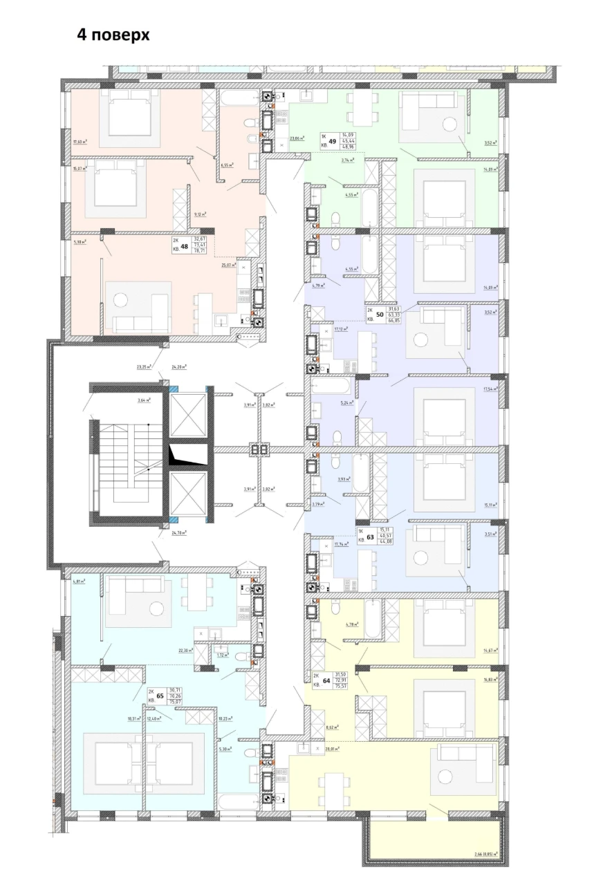 Sale of 1-bedroom apartment in the Quiet Lviv residential complex, Putshmytse