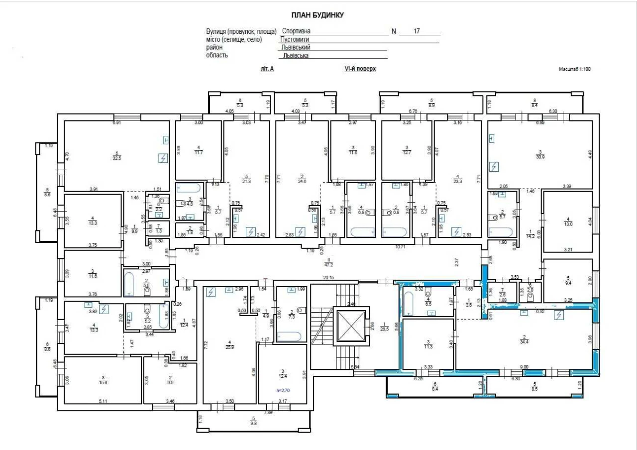 Sale of a 2-bedroom apartment in the city center in a new residential complex ЖК С