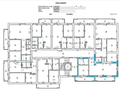 Apartment. Pustomity, Sports Avenue, (Building)