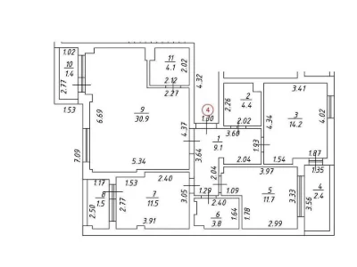 Apartment. Pustomyty, Dyachenko
