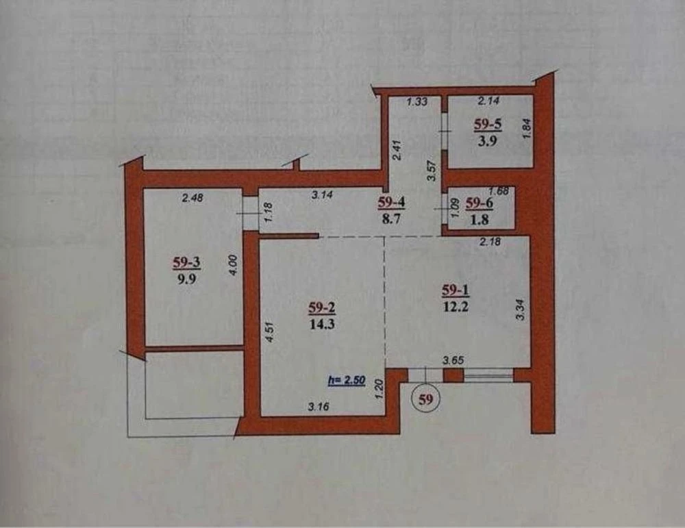 1-room apartment for sale in Pustomyty! 51 sq m