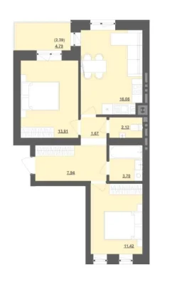 Sale‼️ (Suitable for year-round living) 2-bedroom apartment 55 sq.m. in Pustomyty (9 km from Lviv)