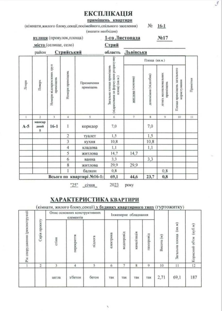 Продаж квартири в новобудові м.Стрий