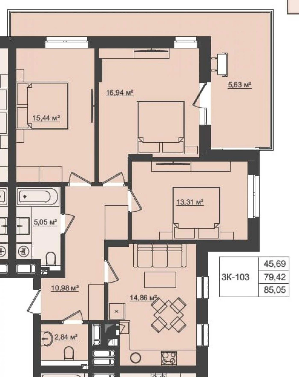 БЕЗ КОМІСІЇ/ 900 м²/ ЖК Стрийський бульвар/ 3-кімнатна кварт
