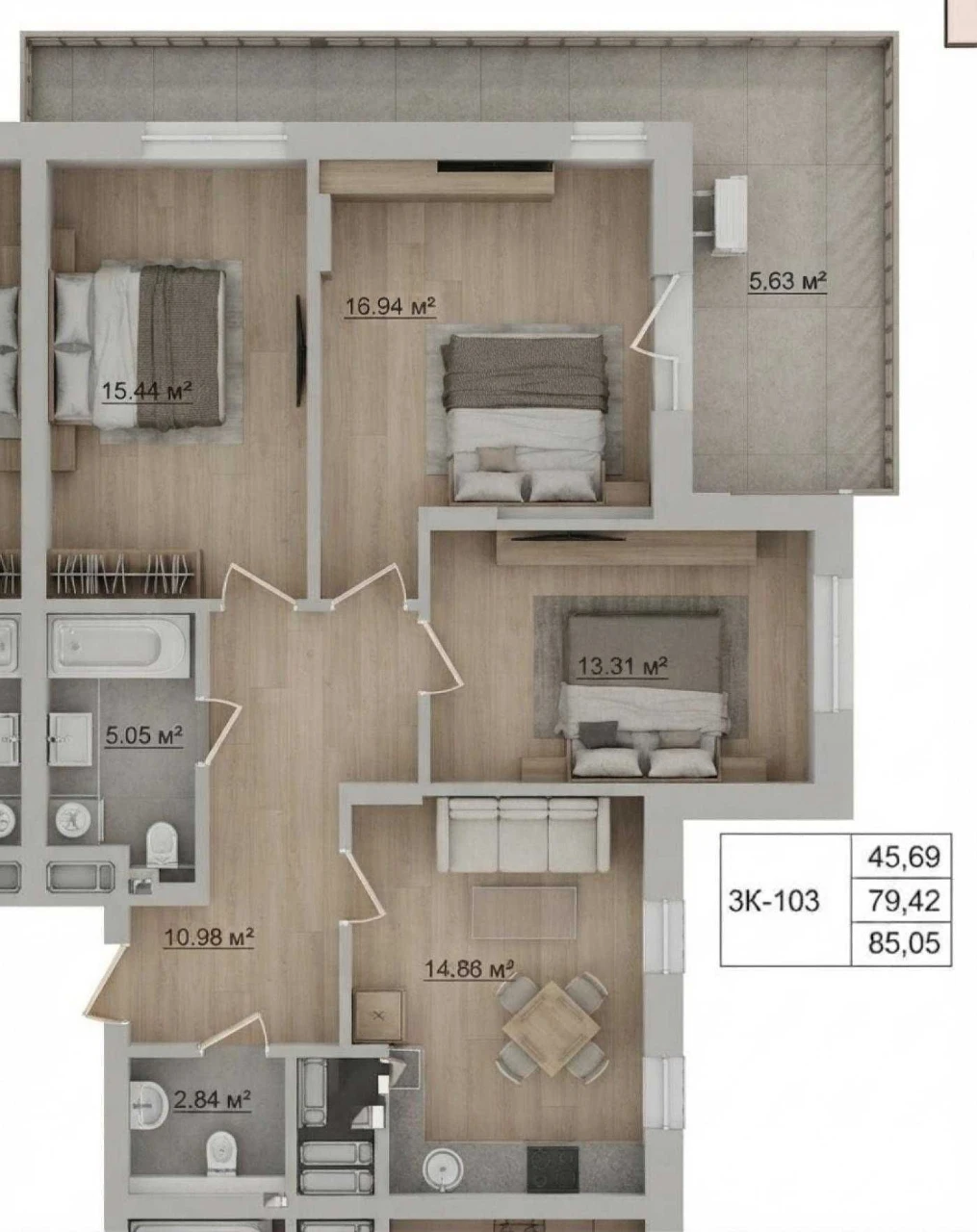БЕЗ КОМІСІЇ/ 900 м²/ ЖК Стрийський бульвар/ 3-кімнатна кварт