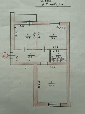 2-кімнатна квартира 63 м² в центрі | автономне опалення, ремонт, меблі
