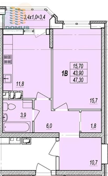 ЭОСЕЛЯ Продам 1 комн 48м ЖК Прохоровский квартал! Молдаванк