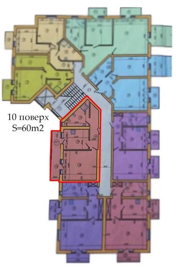 Простора квартира у новобудові з частковим ремонтом у Труска