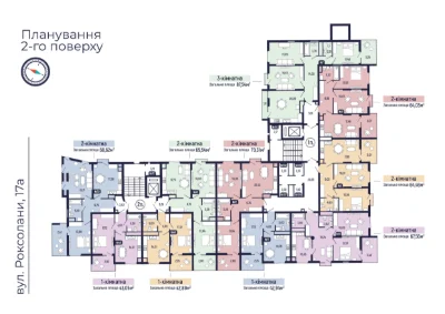 Однокімнатна квартира від забудовника вулиця Роксолани